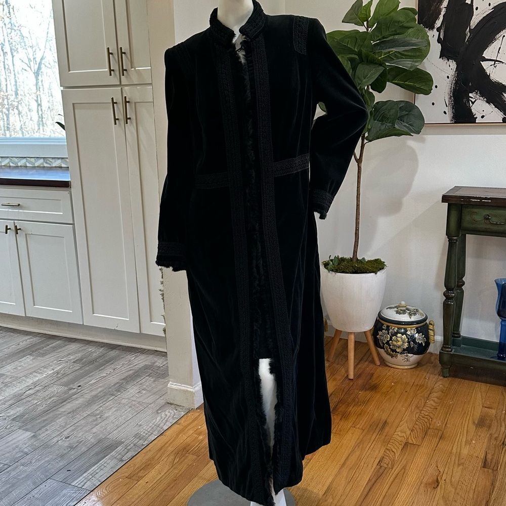 Vintage Marvin Richards coat with fur trim